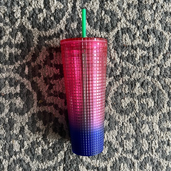 Starbucks Cold Cup Tumbler Venti Summer 2022 Watermelon Pink Purple Gradient - Picture 3 of 3